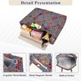 thumbnail image 3 of FORMRS Womens Corduroy Tote Bag Crossbody Shoulder Purse Handbag with Detachable Strap, Colorful Mandala Pattern, 3 of 7