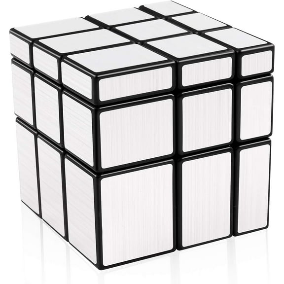 MoYu Meilong Mirror Cube 3X3 Level Puzzle Cube Brain Teaser Fidget Toys Silver