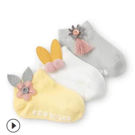 

Amuver 3 Pairs Baby Walking Socks Anti-Slip Socks with Buttons Soft Stretchy Breathable Unisex Socks for Infant Toddler Boys Girls