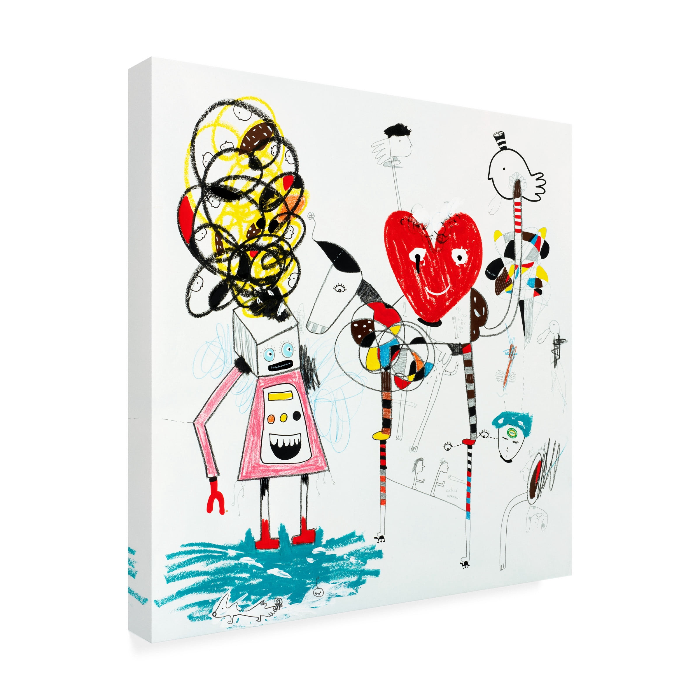 Oodlies 'Donkey Of Love' Canvas Art