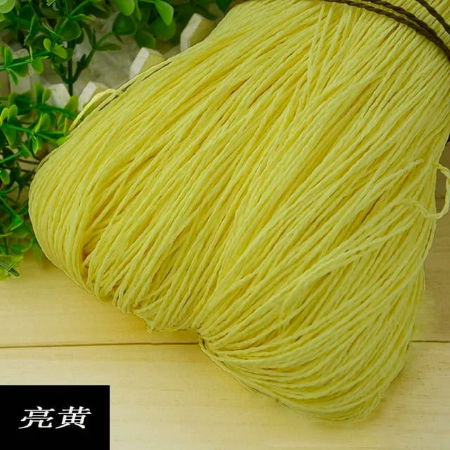500g Summer Raffia Yarn Crochet Natural Paper Straw Threads Handcrafts For DIY Knitting Hat Handbag Purse Basket Rattan Material