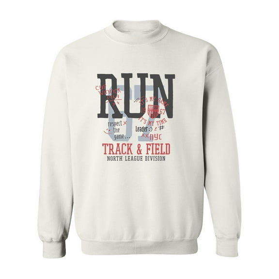 Track And Field Run Sweatshirt Men -Image by Shutterstock, Male 3X-Large