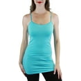 thumbnail image 2 of ToBeInStyle Women's Long Tank Top w/ Adjustable Spaghetti Straps, 2 of 6