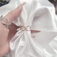 thumbnail image 3 of Round Infinity Silk Scarf Ring Brooch for Women Fashion Circle Chain Shawl Scarves Buckle Clip Brooches Band Rings Size 12 Dainty Dress Accessories Jewelry, 3 of 6