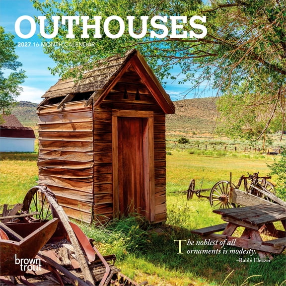 Outhouses | 2027 7x14" (Hanging) Mini Wall Calendar