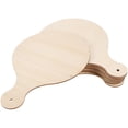 thumbnail image 2 of 10 Pcs Plateau Rond Planche à Pizza Planche à Découper en Bois Planche à Découper Non Finie Plateau de Cuisine, 2 of 2