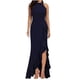 thumbnail image 1 of Moda mujer otoño casual Color sólido cuello redondo vestido sin mangas vestido de noche Pompotops  ghjkhdj6592, 1 of 7