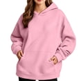 thumbnail image 6 of Otntypg Womens Oversized Hoodies Lightweight Casual Fall Hooded Pullover Sweatshirts Trendy Fall Long Sleeve Pullover Hoodie Tops with Pocket, 6 of 7