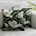 thumbnail image 3 of Vintage Floral Black White Green Cotton Linen Square Throw Waist Pillow Case Decorative Cushion Cover Pillowcase Sofa, 3 of 5