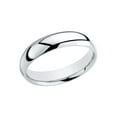 thumbnail image 2 of Gem & Harmony Mens 4mm Wedding Band Ring in Sterling Silver for Women, 2 of 5