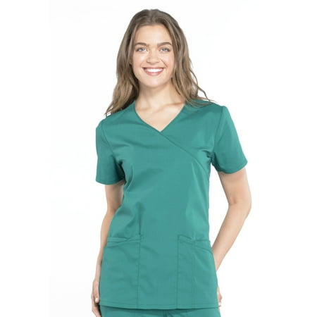 

Cherokee Workwear Professionals Women s Scrubs Top Mock Wrap WW655