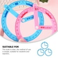 thumbnail image 4 of 3Pcs Plastic Protractor Student Cosplay Teacher Aid Teaching Tools for School, 4 of 7