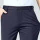 thumbnail image 4 of Pantalones de traje rectos holgados con botones de color liso para hombre, pantalones largos de poliéster para hombre, 4 of 8