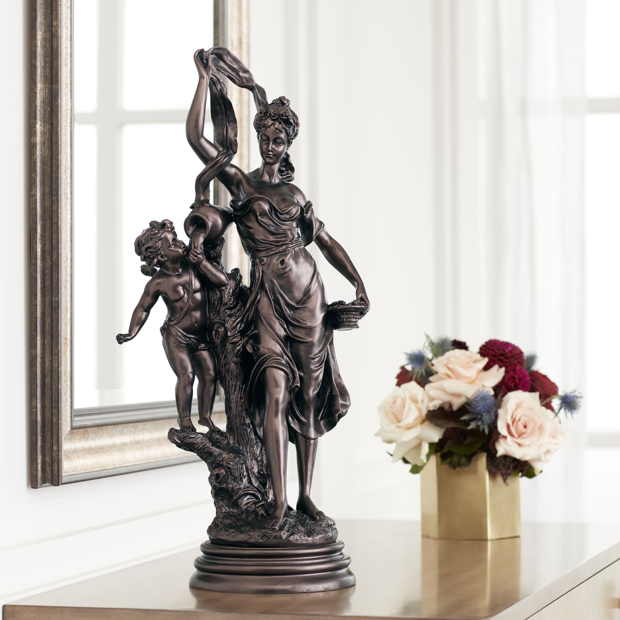 bronze cupid statue swinger clock Adult Pics Hq