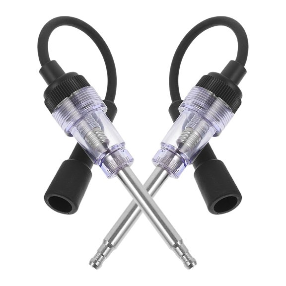 HEMOTON Automotive Spark Plug Tester Tool for Car with Precise Detecting Effect Black Plastic Iron 2pcs