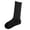 Black-B, variant on Girls Knee High Socks School Uniform Cotton White Grey Black Party Plain Long Legg