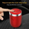 thumbnail image 5 of Dadiaei Smokeless Car Ashtray with Lid, Detachable Smell Proof Ashtray, Mini Car Trash Can with LED Blue Light, Portable Stainless Steel Ash Tray for Vehicles, Compact Design for Car Use, 5 of 7