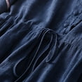 thumbnail image 6 of Feancey Summer Dresses for Women 2025 Boho Beach Vacation Long Dress Vintage Embroidered Maxi Dresses High Waist Flowy A-Line Dress Navy M, 6 of 9