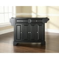 thumbnail image 3 of LAFAYETTE SOLID BLACK GRANITE TOP KITCHEN ISLAND IN BLACK FINISH, 3 of 6