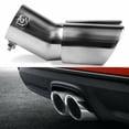 thumbnail image 2 of Car Rear Exhaust Pipe Muffler Tip Automotive Parts Replacement Kit - Silver-, 2 of 3