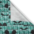 thumbnail image 4 of Ambesonne Hipster Valance Pack of 2, Mustache and Glasses Manly, 54"X12", Seafoam Charcoal Grey, 4 of 5