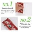 thumbnail image 4 of Patrón de flor de linterna roja de Bargains Únicos, papel tapiz 3D autoadhesivo impermeable para ventanas y azulejos de pared, 4 of 7
