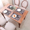 thumbnail image 6 of XMXY Woven Placemats Set of 4 PCS, Swirl Twirl Spiral Universe Table Mats Washable Heat Resistant Placemats, 6 of 6