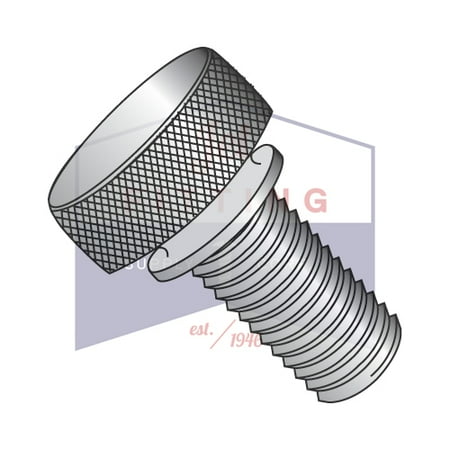 

6-32 x 1/2 Knurled Thumb Screws | Washers Face | Aluminum (Quantity: 100)