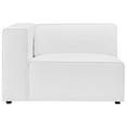 thumbnail image 4 of Modway Mingle Vegan Leather Left-Arm Chair in White, 4 of 7