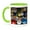 Green/White, variant on 3drose, Ceramics for Sale, Souk, Medina, Marrakech, Morocco - Af29 Nto0267 - Nico Tondini, 11oz Mug