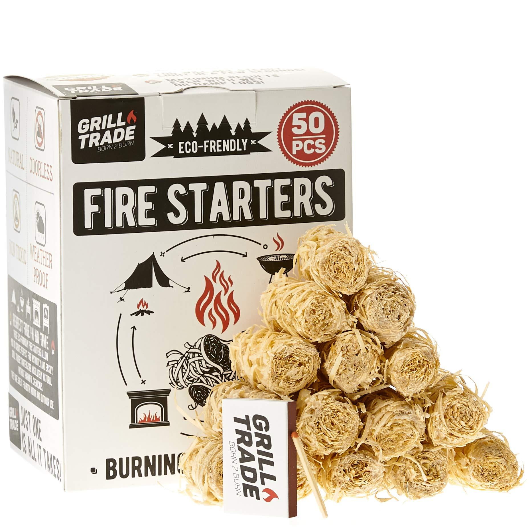 Grill Trade Firestarters Natural Fire Starters Burn Wood Stove Grill
