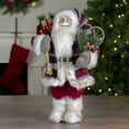 thumbnail image 2 of 18" Standing Santa Christmas Figure with Snow Shoes and Fur Boots, 2 of 6