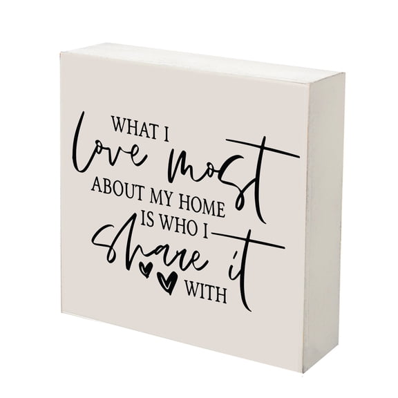 Inspiring Modern Framed Shadow Box 10x10 What I Love Most