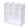 thumbnail image 1 of Organizador de escritorio con portalápices, organizador de pinceles de maquillaje y lápiz labial y accesorios, con 13 compartimentos, 20,5 x 19 x 9,2 cm, 1 of 5