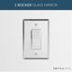 thumbnail image 2 of Placa de Interruptor para Pared SWITCH HITS 3.5"x5.25" con Cubierta de Espejo de Vidrio, 2 of 7