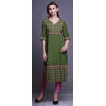 thumbnail image 2 of Bimba Tuniques Droites pour Femmes Kurta Imprimée Tenue d'Été Kurti pour Dames, 2 of 5