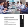 thumbnail image 3 of Mini Voice Recorder, Voice Activated USB Sound Recorder Device, 120mAh Noise Reduction Small Audio , One Key , for Meeting Class, 3 of 8