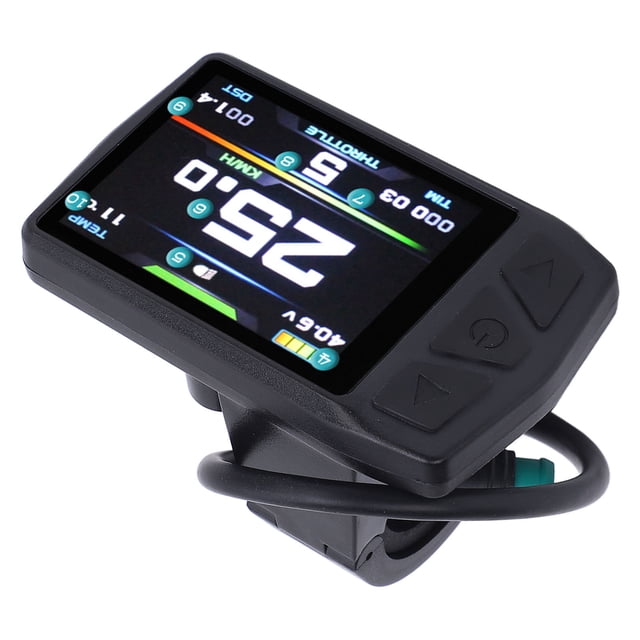 Cycling Display Meter, Electric Cycling Panel 24-48V Backlight Function External Buttons for KT Controller