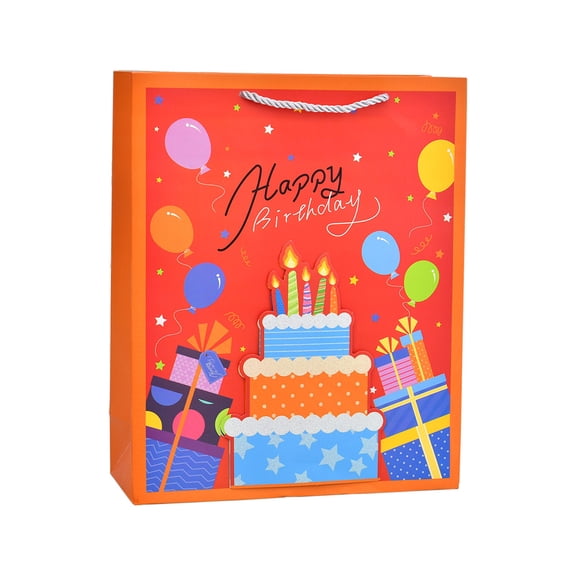 KeirineCC Birthday Gift Bags Colorful Tote Bags 12 Pack,Multicolor