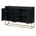 thumbnail image 5 of Harper & Bright Designs Modern Elegant Buffet Cabinet Large Storage Space Sideboard with 4 Doors for Dining Room Entryway, Black, 5 of 15