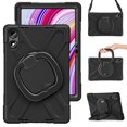 thumbnail image 2 of for Xiaomi Redmi Pad Pro/ Xiaomi Poco Pad 12.1 inch 2024 Case, 360 Rotatable Handle Stand, Shoulder Strap, Drop-Proof Design, Black, 2 of 7