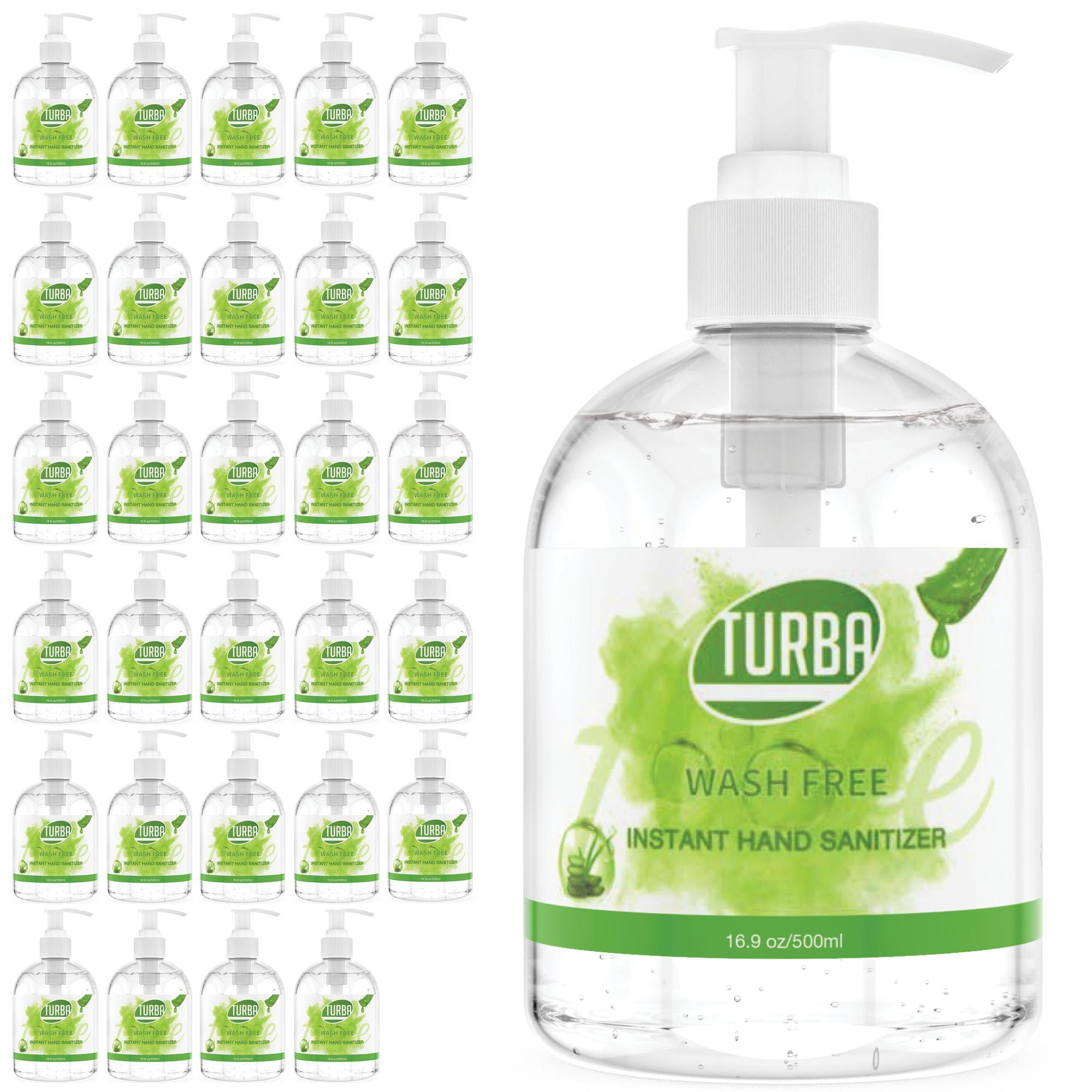 Turba Wash Free Hand Sanitizer 30 Pack 16.9 oz Sanitizing Gel
