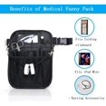 thumbnail image 4 of Riñonera de Enfermería, Riñonera de Enfermería para Enfermeras, Riñonera Médica, Bolsa Organizadora, para Enfermera, RN, CNA, NP, EMT-Negro, 4 of 5