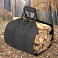 thumbnail image 6 of Kwuty GARDEN & HOME Large Canvas Log Tote Bag Firewood Carrier Heavy Duty Fireplace Log Holder Fire Wood Carriers Carrying with Handles Wood Sling For Fire Place Outdoor Cabin Stove Accessories, 6 of 7