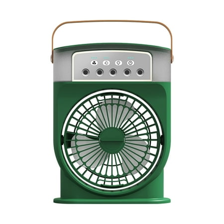 

Desk Fan Personal Fan Quiet Operate Summer Water Storage with 5 Nozzles Small Cooling Fan for Outdoor Indoor Home Office Trips Green
