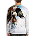 thumbnail image 4 of Workout Shirts for Men,Long Sleeve 3D Animal Graphic Print Tee Shirt Casual Round Neck Pullover Sweatshirts Top, 4 of 4