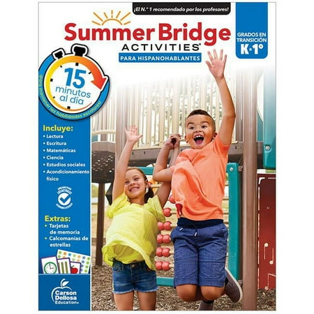 UPC: 0044222297954 | Carson Dellosa Education CD-705433 Summer Bridge Activities Spanish  Multi Color – Grade K-1
