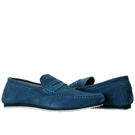Howling Wolf Milan Penny Loafer Jeans Blue Men's Shoes