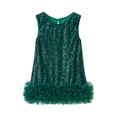 thumbnail image 2 of YOUYEDIAN Toddler Girls Sequin Dress A-Line Sparkly Sleeveless Wedding Gown Party Dresses for Girls (Green, 4-5 Years), 2 of 6