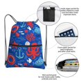 thumbnail image 3 of Pofeuu Nautical Animals Print Drawstring Backpack Water Resistant String Bag Sports Sackpack Gym Sack with Side Pocket for Men Women, 3 of 6